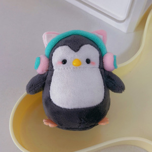 Küçük penguen bebek çantası kolye anahtarlık yaratıcı sevimli karikatür peluş oyuncak bebek makinesi küçük doldurulmuş bebek toptan - Product Image 4