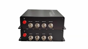 4-Channel 3G/HD-SDI ASI <strong>input</strong> <strong>output</strong>, single fiber, 3G HD-SDI fiber optical transmitter and receiver - Product Image 3