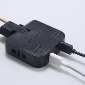 Enchufe DE LA UE 180 grados giratorio 4 en 1 extensión Multi-Plug Mini adaptador de enchufes de salida con 2 convertidores USB - Product Image 2