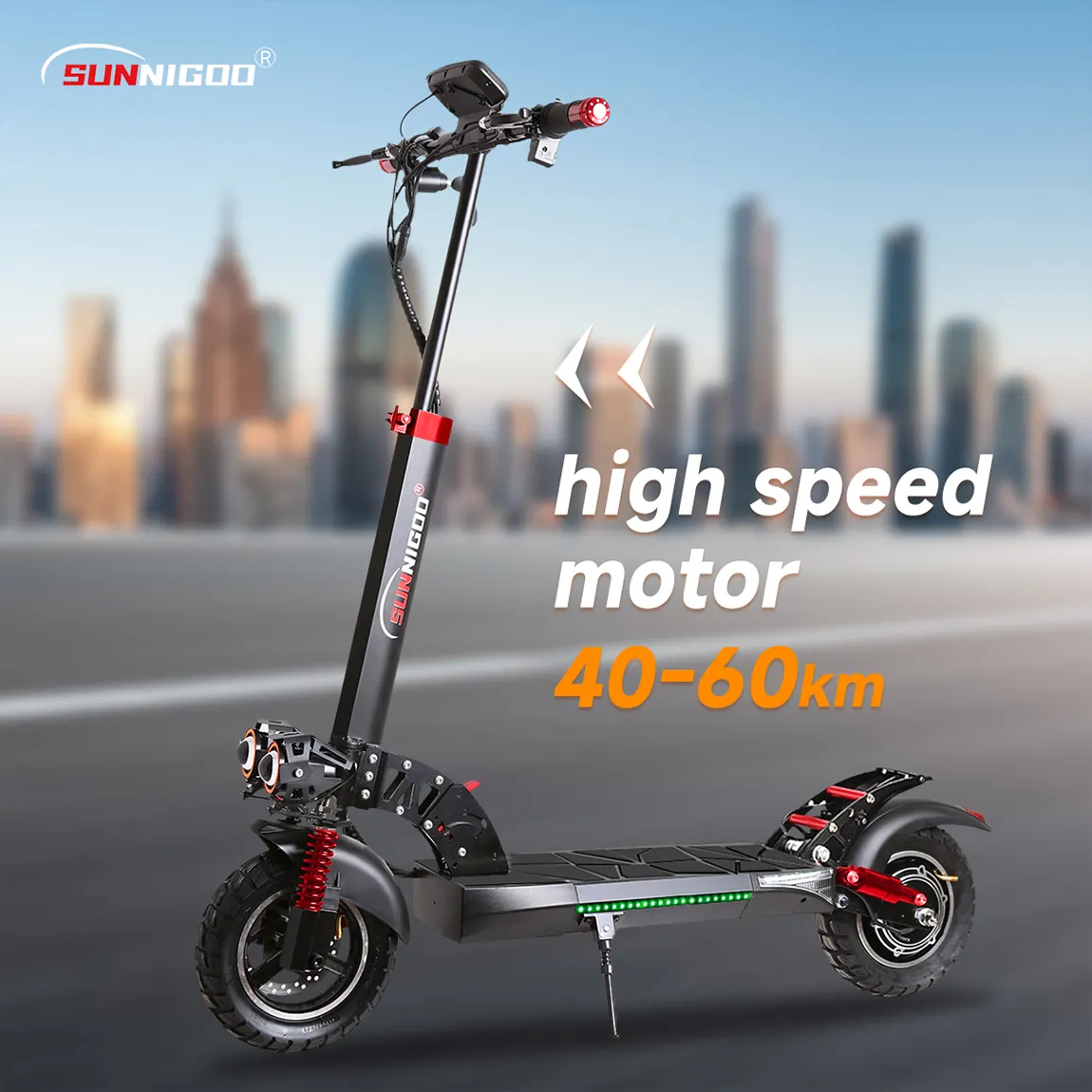 Electric Scooter 800W/1000W With High-Speed Urban Adults E Scooter With 48V 18Ah High Endurance Powerful Electric Scooters