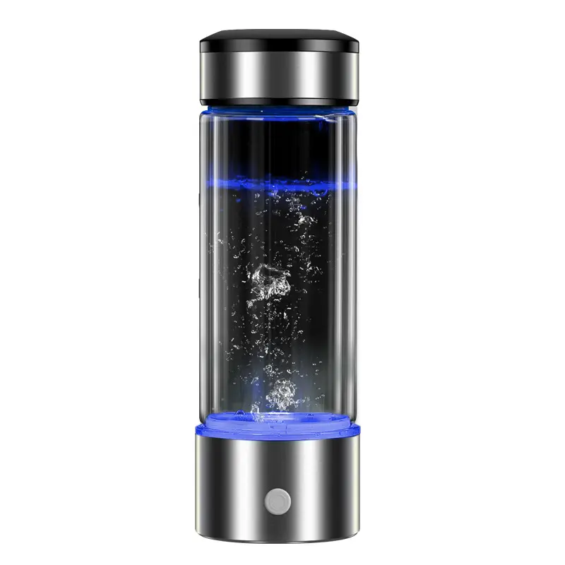 BORGE 450ML Portable Rechargeable Rich Hydrogen Water Generator Bottle Pure H2 Alkaline Water Drinking Bottle