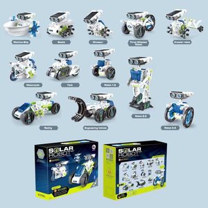 12 in1科学実験ソーラーロボットおもちゃDiyビルディングパワードラーニングツール教育ロボット子供用技術ガジェットキット - Product Image 5