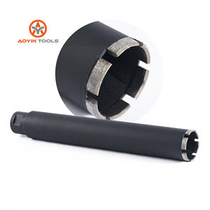 Brocas de núcleo húmedo de segmento de diamante personalizadas de alta resistencia soldadas con láser precisas: para hormigón duro/curado/reforzado, bloques de ladrillos - Product Image 1