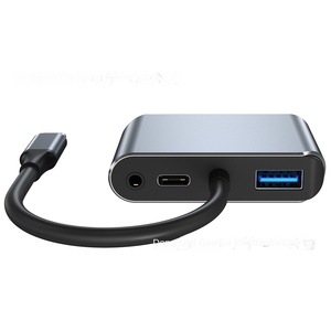 USB3.0 PD電源3.5オーディオ拡張ドッククロスボーダーノートブックコンバータCハブアルミニウムUSB Cアダプタイーサネットコンピュータ - Product Image 4