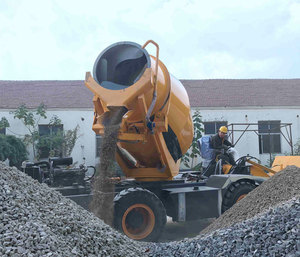 1500L 容积料斗进料自加载鼓混凝土滚筒 beton 搅拌机混凝土搅拌机 SR1500