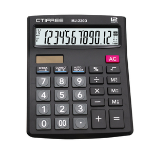Calcolatrice per ufficio con funzione OEM CTFREE MJ-220D Display LCD aziendale Desktop calcolatrice scientifica portatile multifunzionale a buon mercato - Product Image 1
