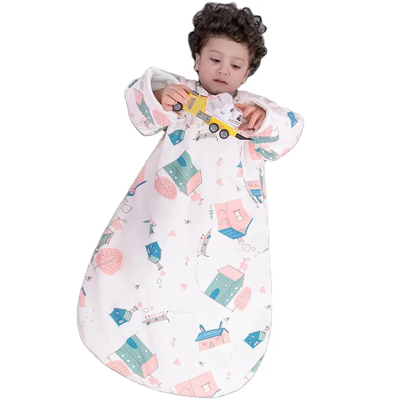 Sac de couchage pour bébé en coton biologique sac de couchage pour bébé écologique vente en gros sac de couchage pour bébé personnalisé vêtements pour nouveau-nés