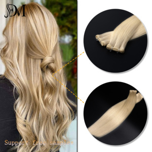 Dailmei Muestra gratis Garantía de satisfacción Cabello crudo cortina flequillo y capa suave peluca cuerpo onda Cabello humano Invisible Genius Weft