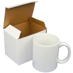 11オンス安いプレーンワイドマウス大容量磁器セラミックホワイトコーヒーカップ - Product Image 4