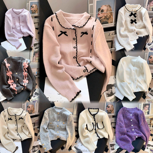 2025直销韩版秋冬女羊毛针织毛衣低价批发 - Product Image 4