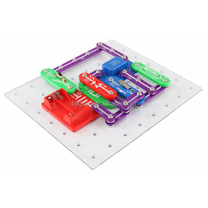 Elettronica blocchi di costruzione scienza esperimento di scienza del circuito mattone esperimento di fisica per bambini mattoni elettronici solari - Product Image 3