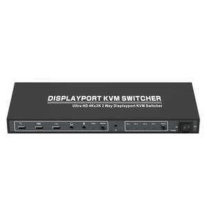 4K 4 puertos DisplayPort 1.2a y conmutador KVM USB 2,0 Conectar hasta 4 PC - Product Image 2
