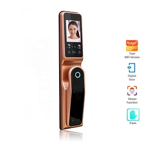 Tuya WIFI App yüksek güvenlik tam otomatik akıllı kilit biyometrik parmak izi otomatik akıllı kapı kilidi telefon temel bulut - Product Image 2