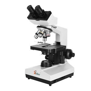 Equipo de laboratorio de microscopio óptico barato LHB107BN con binocular biológico de aumento 1600X y fuente de luz LED - Product Image 1