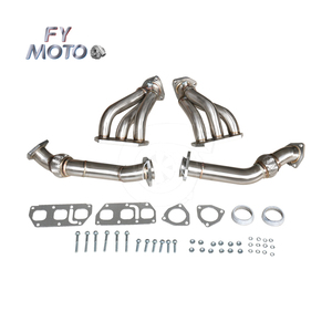 Exhaust <strong>Header</strong> for VW GOLF MKV R32 MK4 with Flexible Pipe - Product Image 1