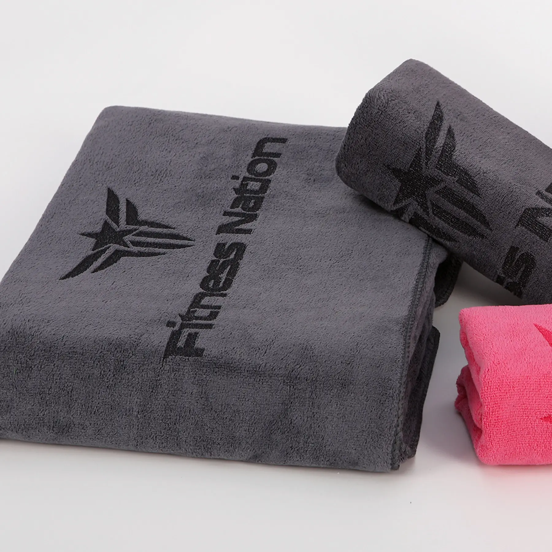 Microfibra personalizado Gym toalha Yoga Sports Toalhas de ginástica ao ar livre com logotipo personalizado ginásio toalhas Suor absorvente e secagem rápida