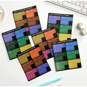2025 Calendar Sticker Self Adhesive Monthly Tabs <strong>Date</strong> Planner Sticker for Journal Scrapbook <strong>Notebook</strong> - Product Image 4