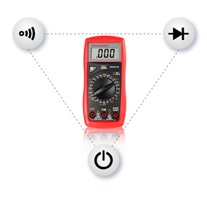 MS8221B مقياس رقمي متعدد DC AC Ohm فولت أمبير اختبار متر HFE الجهد الحالي المقاومة السعة ديود الاستمرارية - Product Image 4