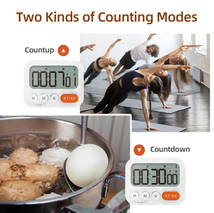 Intervallo di temporizzazione del tono chiave 99h-59min-59s timer magnetico per il conto alla rovescia per esterni semplice timer da cucina - Product Image 6