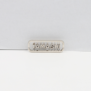 Kim Loại Riêng Biệt Nhãn Bền Chia Nhãn Tùy Chỉnh Logo Thương Hiệu Tùy Chỉnh Hình Dạng Rắn Có Thể Giặt Thẻ Kim Loại Cho Ví - Product Image 2