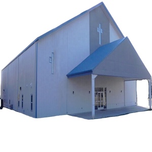 China Supply Modular Quick Build Light Prefab Steel <strong>Structure</strong> Church Curved Insulated Steel Building - Product Image 5
