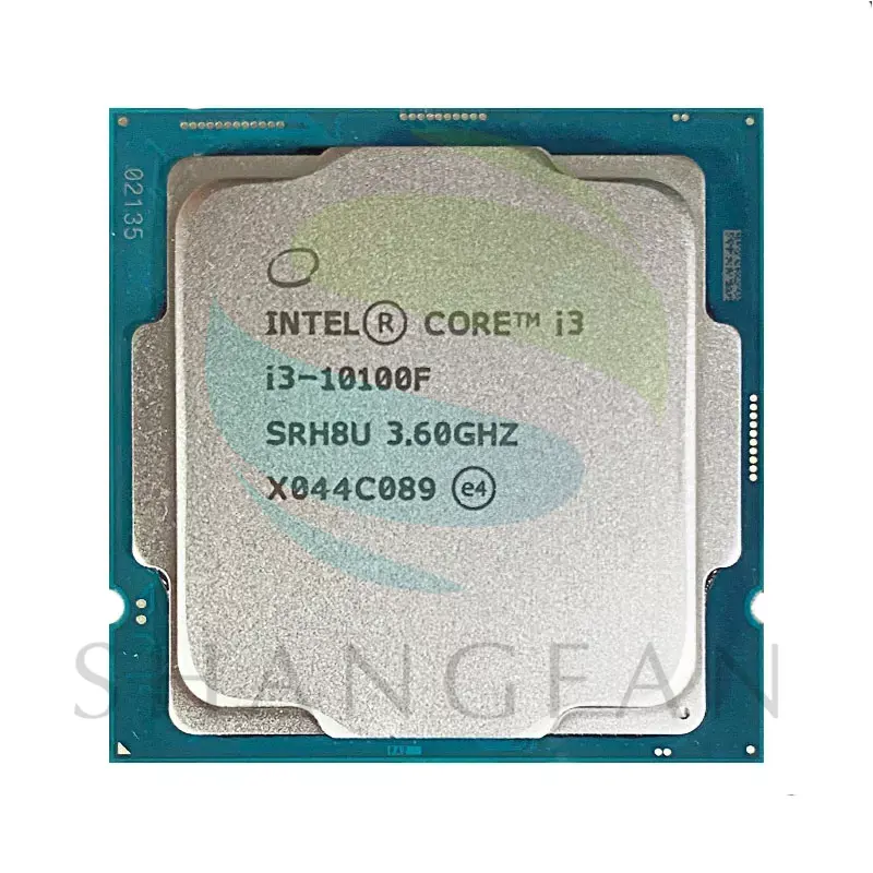 Para Intel Core i3-10100F i3 10100F de 3,6 GHz de 4-core 8-Hilo de procesador de CPU L2 = 1M L3 = 6m 65W LGA 1200