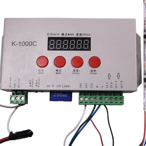 Светодиодный пиксельный контроллер K-1000C оригинальный Ws2812 K1000C SPI 1500 пикселей программируемый DMX512 Ws2811 SD карта пикселей светодиодный контроллер