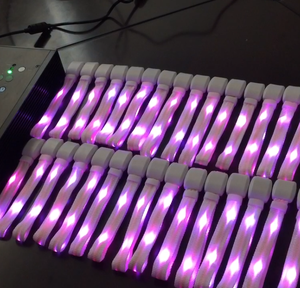 Benutzer definierte Logo-Druck konzert programmier bare drahtlose Steuerung LED-Armbänder mit Controller - Product Image 3
