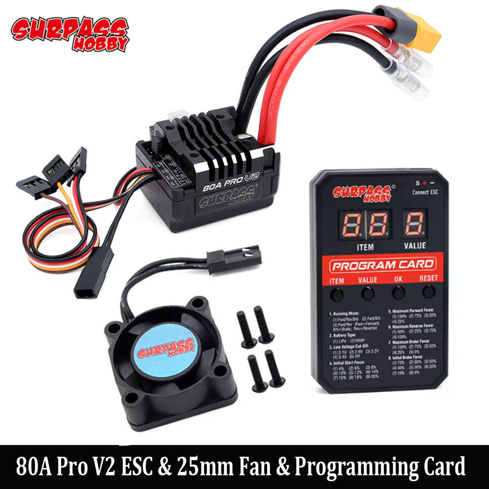 การ์ดพัดลม ESC สีสันสดใส