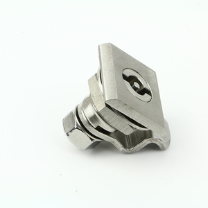 ล็อคลูกเบี้ยวสแตนเลสล็อค MS813-1Quarter ล็อคตู้ล็อคด้วยกุญแจบิตคู่ - Product Image 3