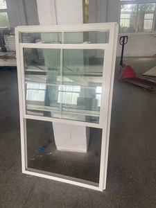 Modern UPVC Novo Modelo 78 Série Deslizante Duplo Pendurado Janela Vertical Abertura Atacado Vinil Janelas