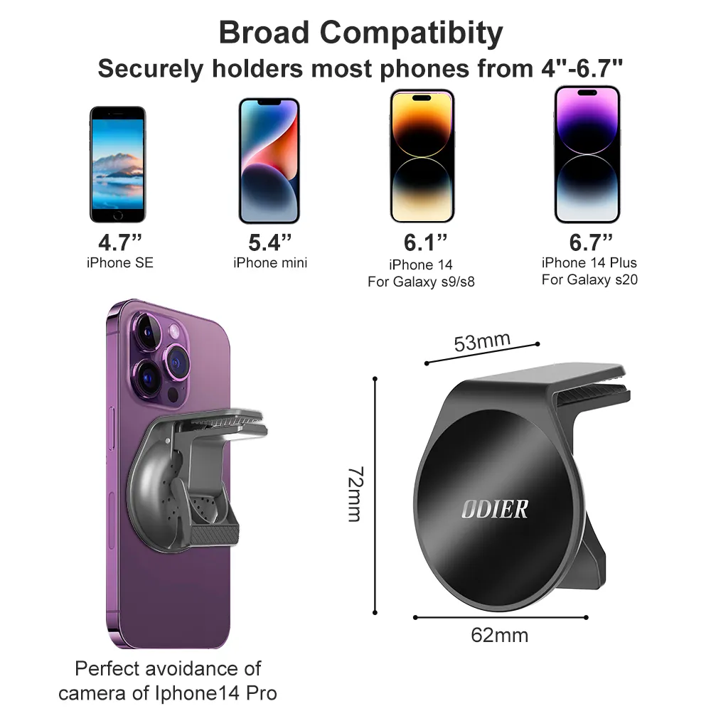 360 gradi di rotazione universale regolabile aria senza fili cruscotto magnetico porta cellulare auto