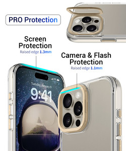 เคสป้องกันกล้องโทรศัพท์เคสขาตั้งทำจากโลหะสำหรับ iPhone 16 PRO MAX เคสโทรศัพท์มือถือ16E 17Air 17Pro 15 14 - Product Image 5