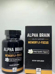 Capsule de biotine d'intelligence diététique d'étiquette privée soutien du cerveau concentration de mémoire alpha capsules de cerveau suppléments - Product Image 5