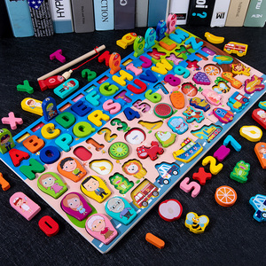 子供木製モンテッソーリそろばんデジタル形状に一致する数字を数えることを学ぶ早期教育数学を教える - Product Image 5