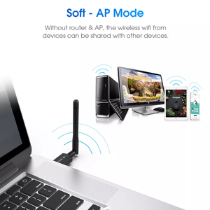 EDUP 2 in 1 AC600 ağ kartı çift bant WiFi kart BT V4.2 kablosuz USB adaptörü Dongle WiFi Bluetooth adaptörü - Product Image 6