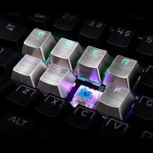 ゲーム機械式キーボードCNC加工ワイヤーEDM技術のための人格ステンレス鋼キーキャップ金属キー - Product Image 4