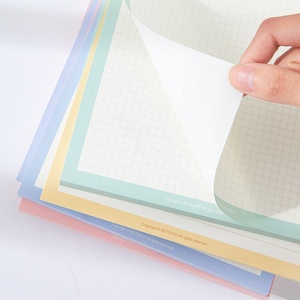 Bloc de notas de escritura bonito B5 para estudiantes, cuadernos de rejilla forrados, Bloc de notas - Product Image 2