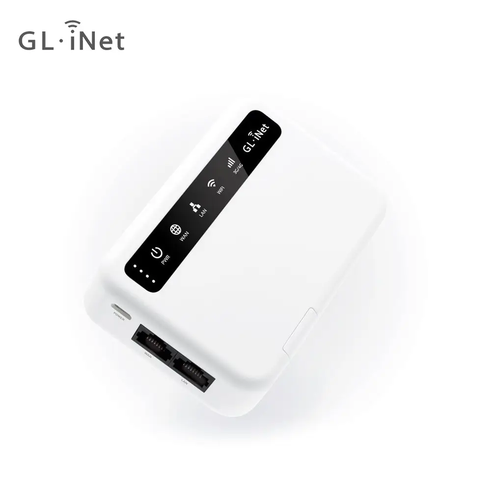 GL iNet 5000Mah Batterie Voyage Esim 3G 4G Modem Openwrt Wi-Fi Vpn Firewall Réseau Wifi Routeur 4G Lte Routeur Avec Emplacement Pour Carte Sim