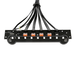 מחשב PC מקרה קדמי פנל אודיו קלט פלט 4 USB3.0 9 LED רכוב עם סוג-c איפוס מתג PCB תקליטונים כונן רכזת כבל