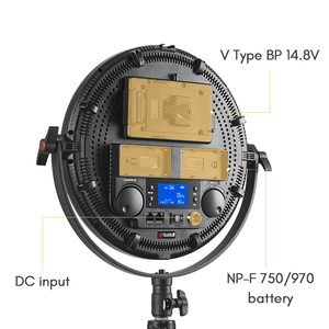 TOLIFO 12 inç R-S60RGB fotoğraf desteği v-montaj NP-F pil AC güç 80W RGB LED Panel Video ışık halkası yumuşak Film aydınlatma - Product Image 4