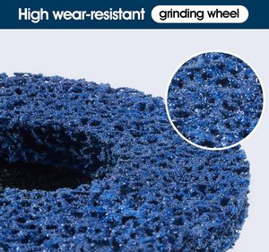 <strong>5</strong> PCS <strong>5</strong>"x7/8" Blue Strip Discs Stripping Wheel Premium <strong>Silicone</strong> <strong>Carbide</strong> Strip Disc for Angle Grinder