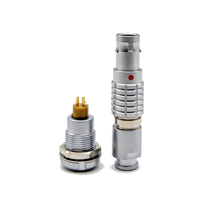 Fgg yumurta uyumlu dairesel kendinden kilitleme tıbbi bağlantı kablosu Metal kabuk 4 5 Pin 1B serisi itme çekme dişi konnektör - Product Image 6