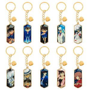 Stokta özel Logo tasarımı Metal anahtarlık Anime Conan 3d anahtarlık - Product Image 1
