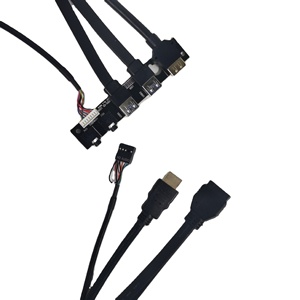 PC Computer Case Dual USB 3.0 Front Panel Mainframe PCB Circuit Board Floppy Disk Switch Ports Drive Cable Audio <strong>Input</strong> <strong>Output</strong> - Product Image 3