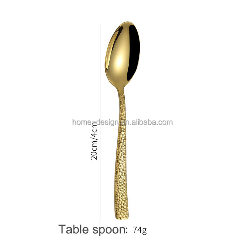 cuillère de table en argent-or