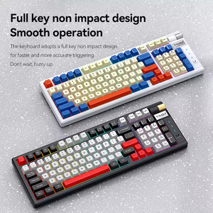 Tres modos 2,4G Computadora RGB 97 Teclas Teclado mecánico para juegos inalámbrico recargable intercambiable en caliente - Product Image 6