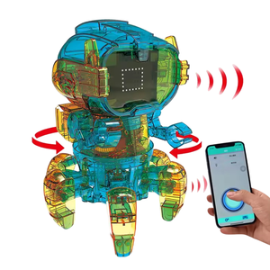 Jueguetes Educational Plastic DIY <strong>Programming</strong> <strong>Robot</strong> Support, Gifts for Kids <strong>Games</strong> Inductive RC Stem <strong>Robot</strong> - Product Image 1