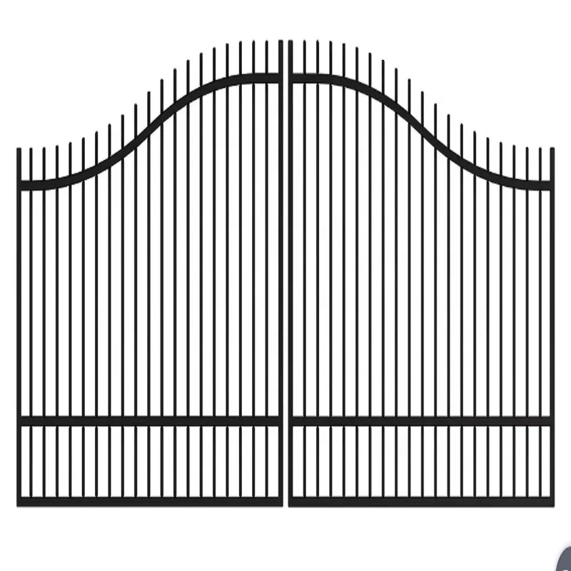 Portas deslizantes de alumínio soldadas/em alumínio/em ferro gates de entrada revestidas em pó