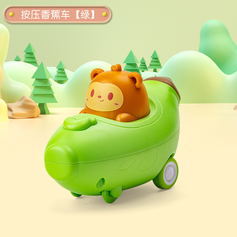 Carrello per banane con apertura a pressione - verde - con sacchetto